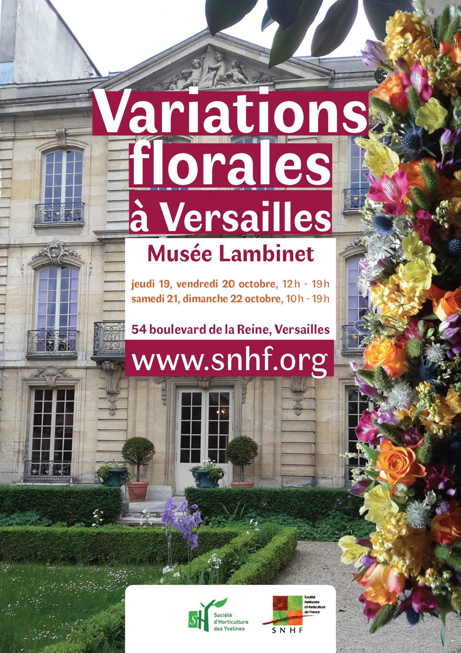 Exposition Variations florales à Versailles